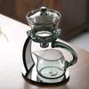 Lotus Fully Automatic Glass Kung Fu Tea Set Creative Tea Maker Simple Lazy Tea Maker for Home Use Teapot
