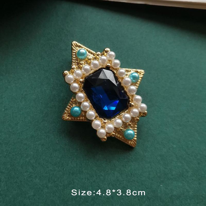 Colorful Baroque Pearl Gem Enamel Brooch Pin
