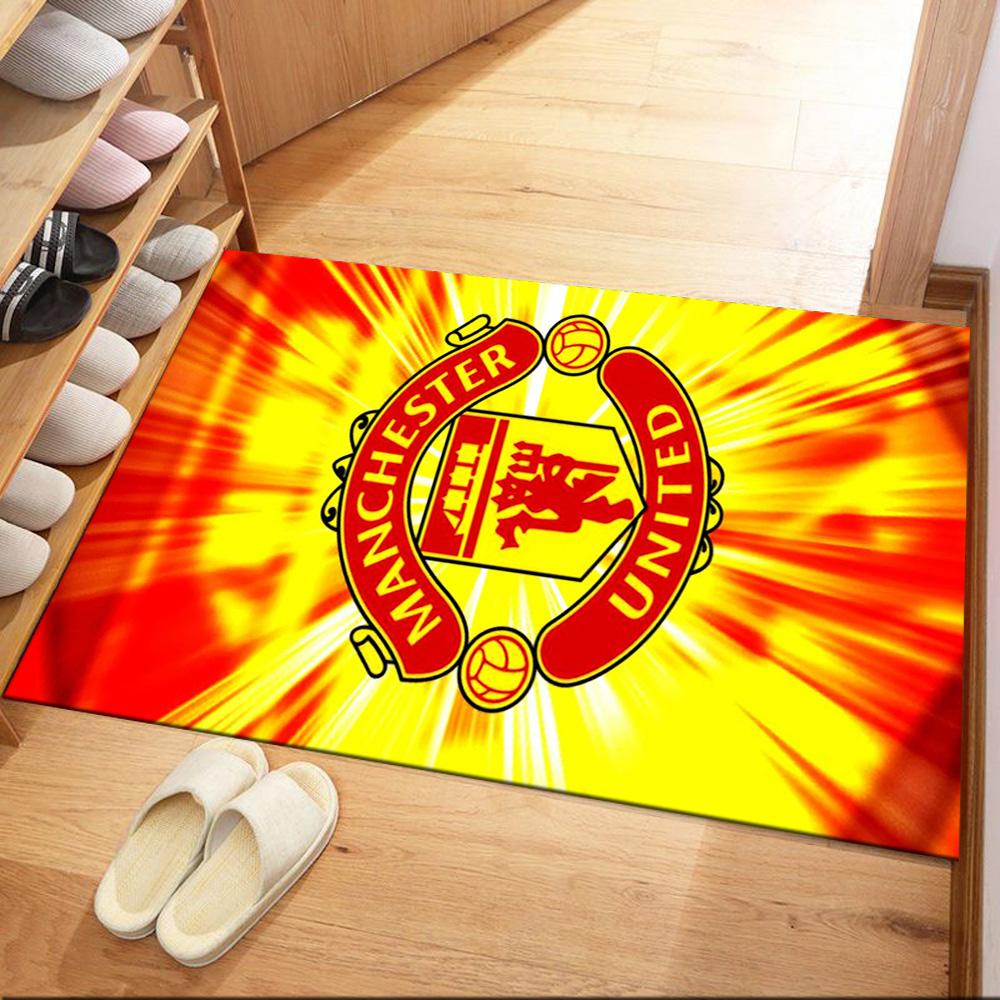 Manchester Fans Square rugs are a great choice for living rooms, bedrooms, home décor, and as gifts.