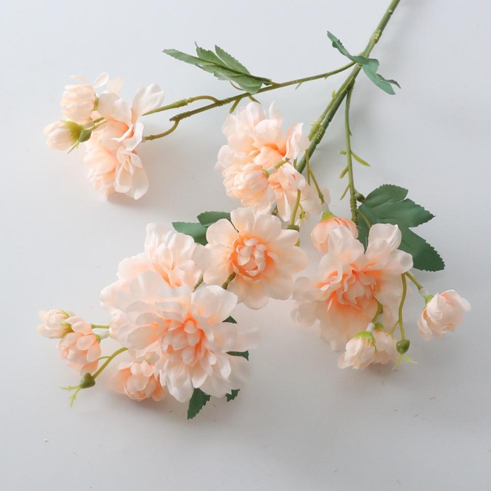 Boho Style Artificial Peony Bouquet Silk Fake Flower Realistic Peony Branch  Wedding Bouquets