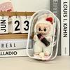 1 Labubu Dust Cover, PVC Transparent Portable Storage Bag for Outdoor Use, Labubu Doll Walking Bag