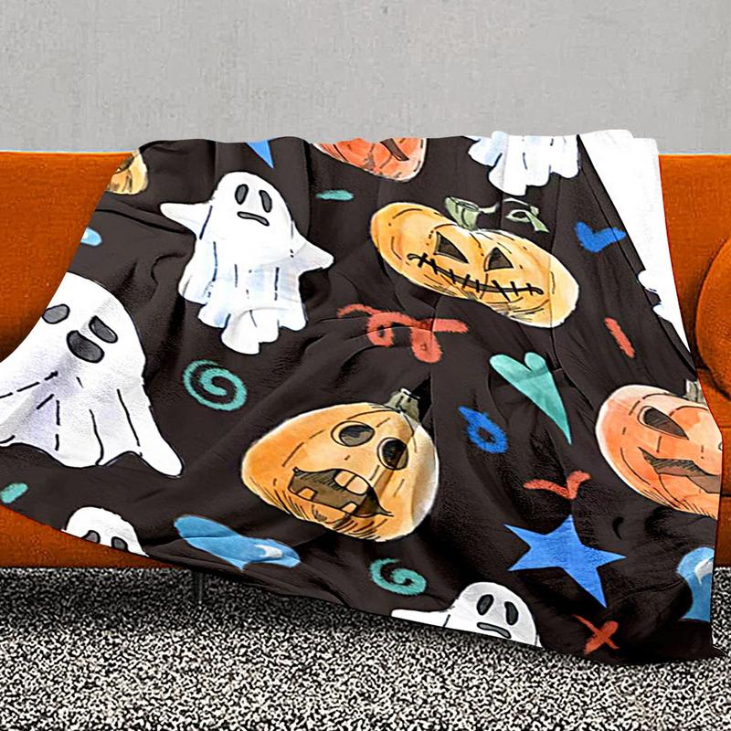 Pumpkin Throw Blanket 39 X59 IN Comfort Blanket Towel Soft Flannel Fleece Throw Blankets Halloween Sofa Blanket Halloween