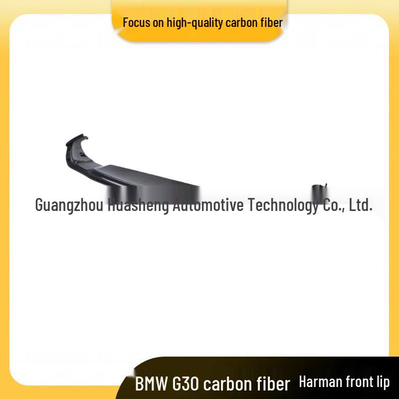 BMW 5 Series G30 Carbon Fiber Front Lip Spoiler - Harman Style