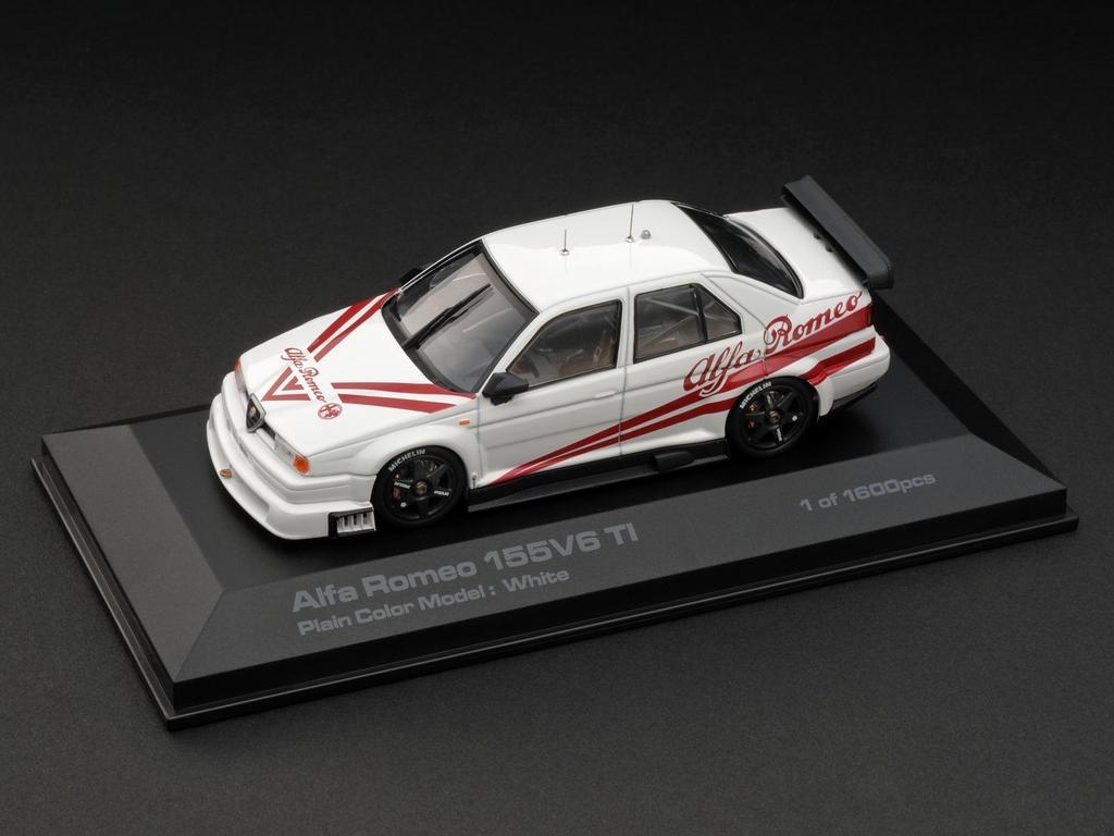 Kidbox Alfa Romeo 155V6 T1 Produto Acabado 1/43 Branco/Vermelho