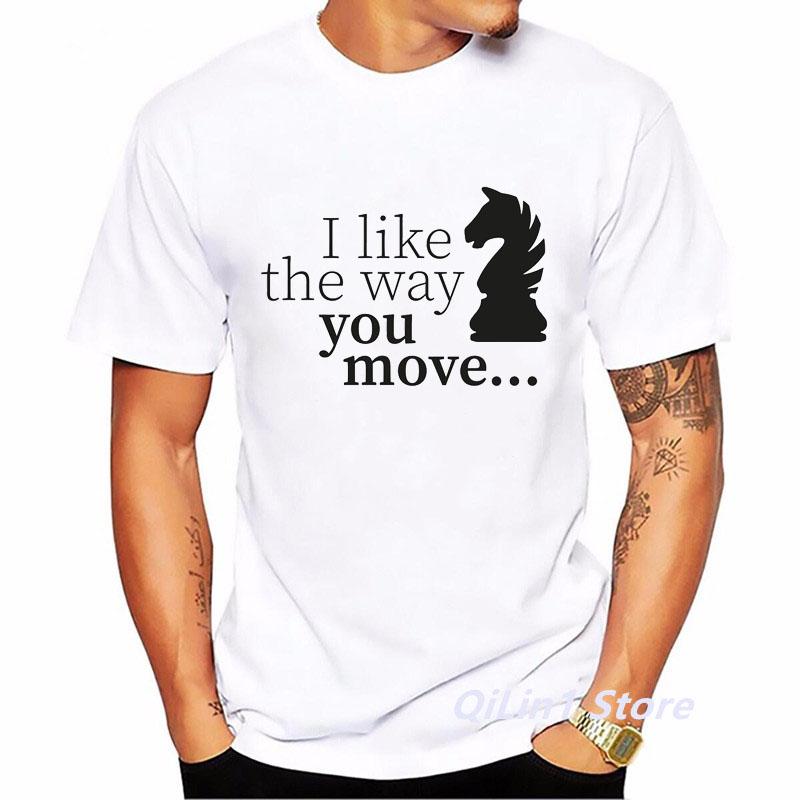 If You Lose The Queen You Might As Well Lose The Game Chess Print Funny T Shirts Men Summer Top White TShirt Graphic T Shirts