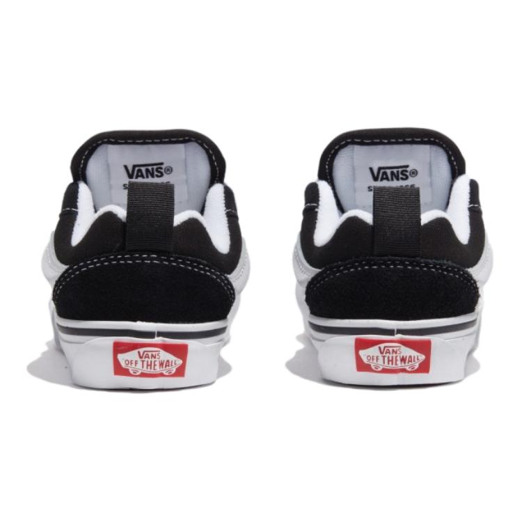 Vans Knu Skool Comfortable Versatile Low-Top Kids Skate Shoes Kids Sneakers Black White VN000CYU6BT1