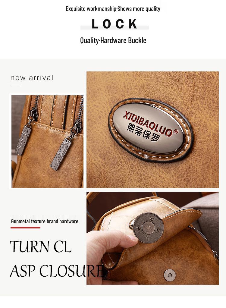 2025 Summer Retro European & American Crossbody Single-Shoulder Women's Backpack