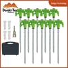 Fluorescent Spiral Tent Stake - Hexagonal Awning Anchor for Camping