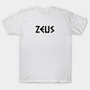 Men Black Print T-shirt Zeus No-Cut Transfer Paper Print Cotton Tshirt