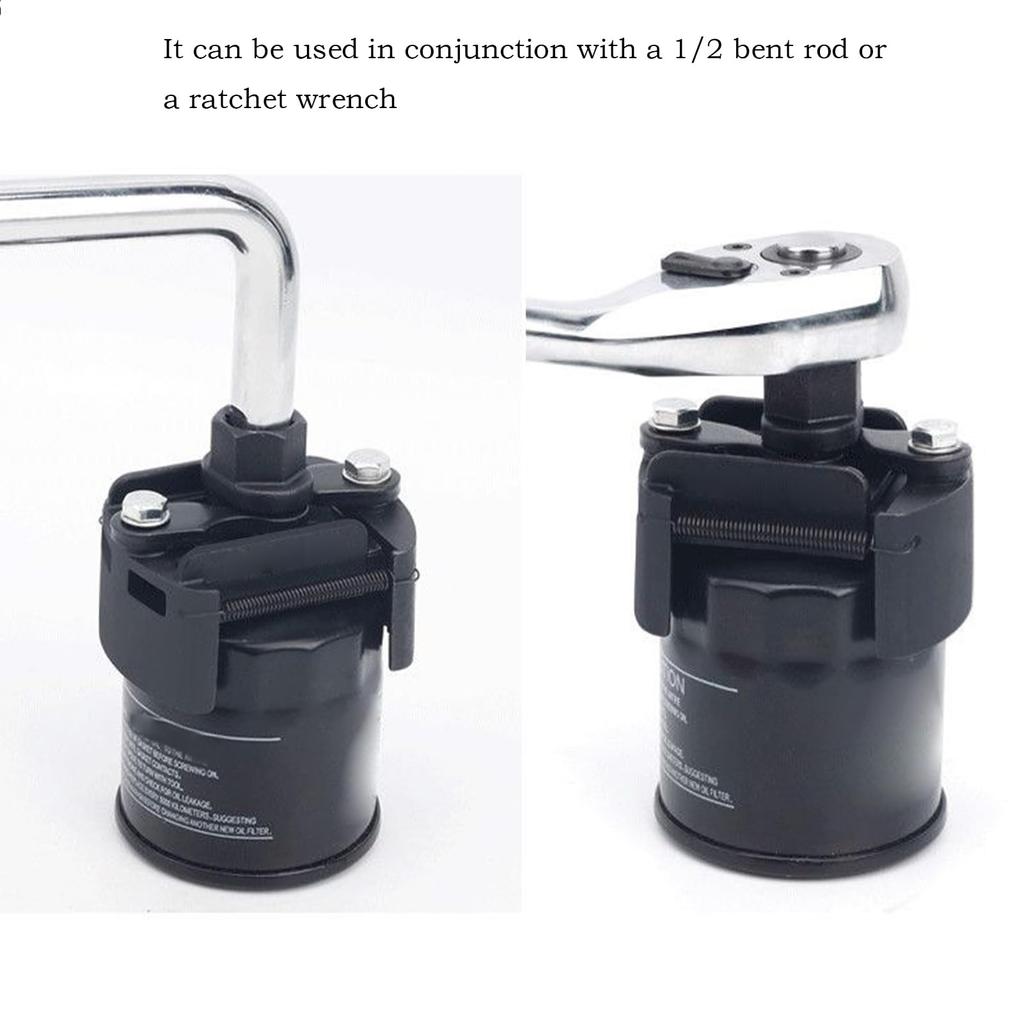Huxibai Filter Wrench, Filter Removal Tool, Durable Stable Metal Separator Engine Replacement for Car, Truck, Car, Home