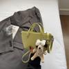 Casual texture simple bucket bag spring new women's shoulder bag beautiful foreign trend crossbody bag