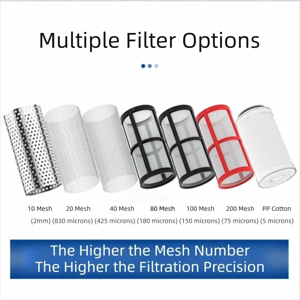 1/2 3/4 Female Thread Fish Waste Collector Precision Filtration Water Filter Valve  Garden Pool