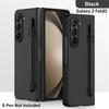 Slim Matte Case For Samsung Galaxy Z Fold 5 5G Case With Pen Slot Holder Hard Plastic Fold Shockproof Cover Skin Feel Protection Shell