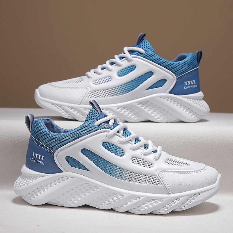 2024 Autumn Hot Sale Men's Casual Running Shoes Thick Bottom Mesh Breathable Work Shoes Anti-slip Sneaker Flat Shoes for Men