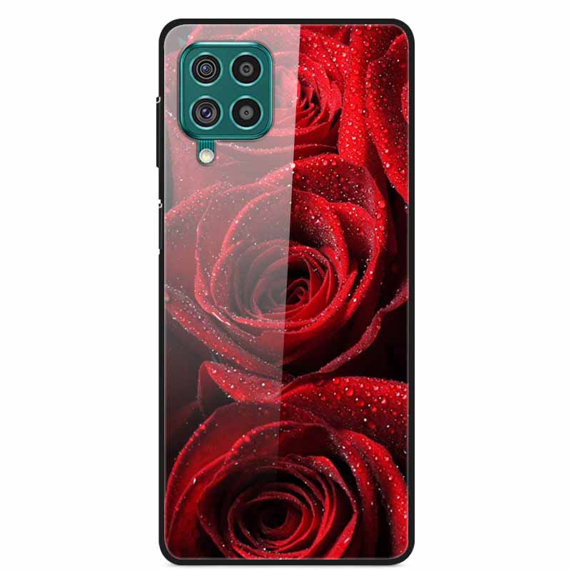 For Samsung M32 Case Tempered Glass Hard Back Cover Case For Samsung Galaxy A12 A22 M32 Phone Case Cover M 32 A 22 Funda Coque