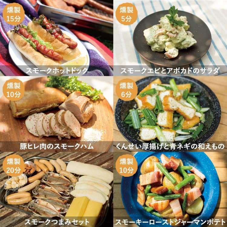 Camerons Mini Smoker Smoker for Smoked Gas and Induction Cooking Utensil for Home Camping Outdoor Includes Tips Food, Compatible, Outdoors, Camping,