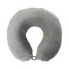 Merry Night Pillow, Memory Foam Neck Pillow, "Mochitoron", Gray, U-shaped, Comes with a Removable and Washable Cover, Comes with a Button At the Neck