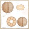 New 8inch Size Linen Lantern Paper Material Linen Material Hanging Lantern Theme Design Home Decoration Lantern Home Decoration