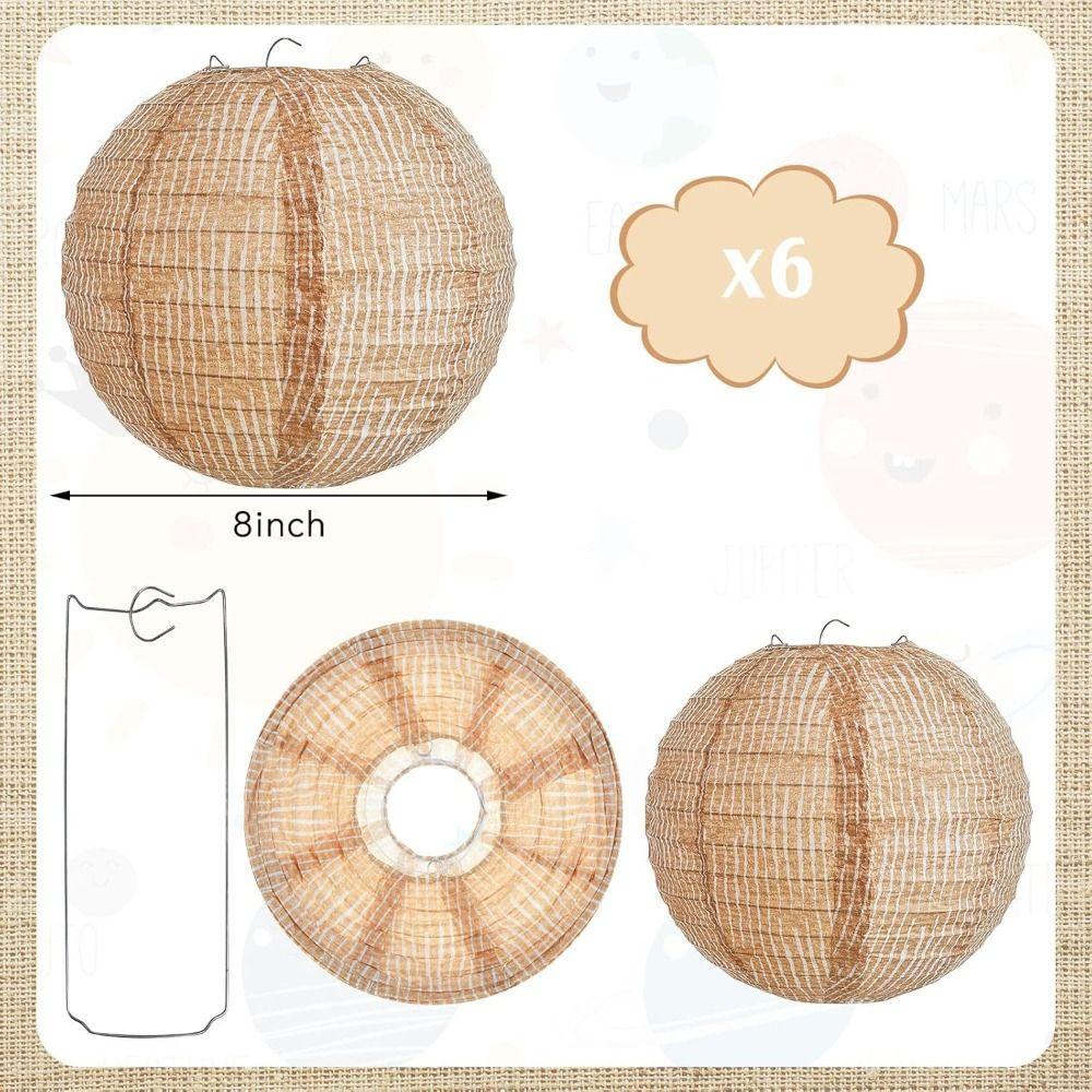 New 8inch Size Linen Lantern Paper Material Linen Material Hanging Lantern Theme Design Home Decoration Lantern Home Decoration