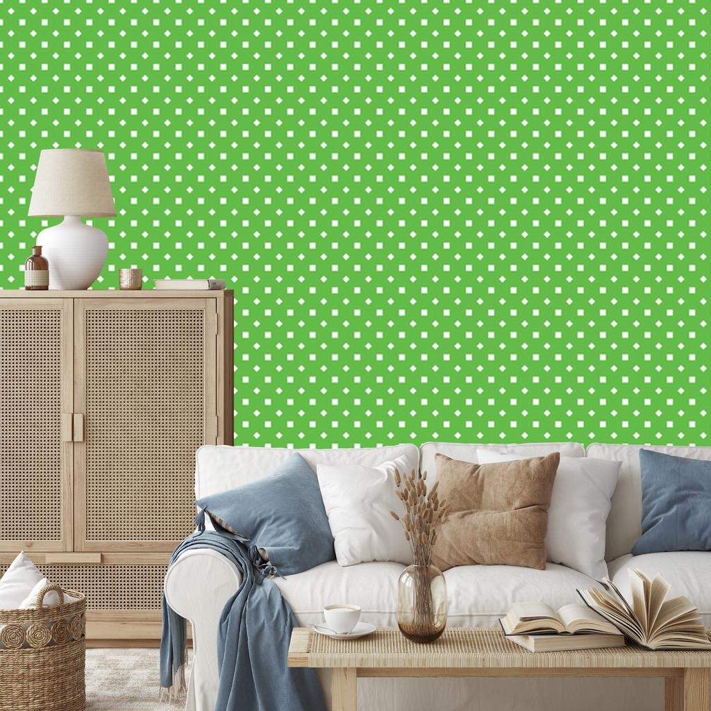 Wallpaper Dots green, bottom green for Living Room and Bedroom 50x1000