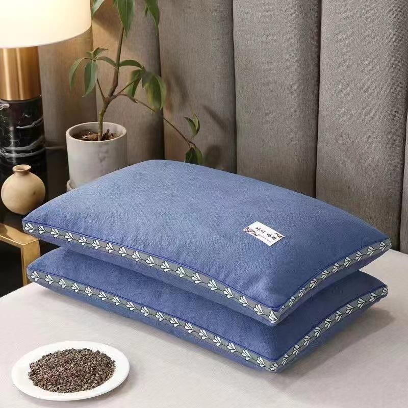Adjustable Buckwheat Hull Pillow for Adults, Students, and Children - Cervical Support for Home Use
