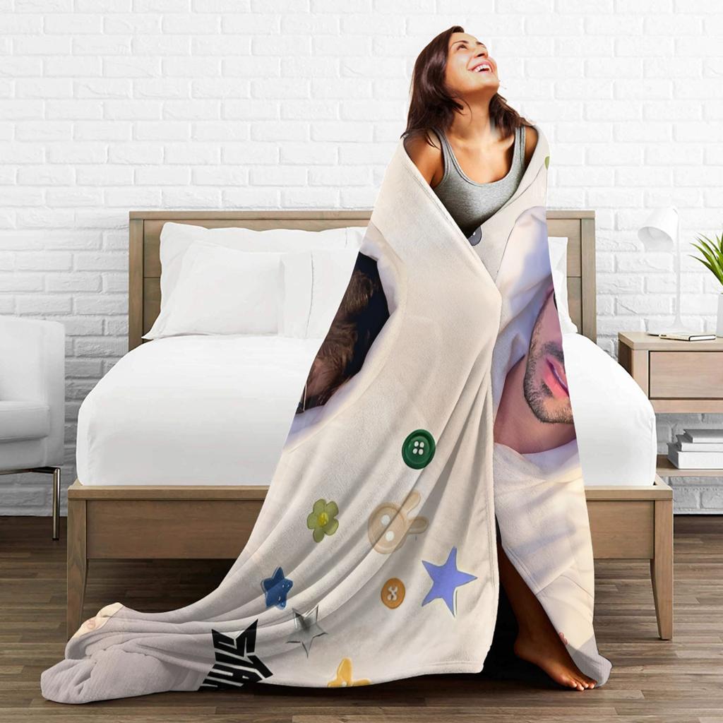 Fede V-Vigevani Flannel Blanket Club Misterios Throw Blanket for Couch Bed Airplane Travel Fashion Bedspread Sofa Bed Cover