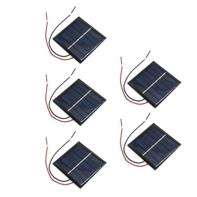 

3.0V 100MA Solar Panel Dripping Glues Plate With Wire Solar Panel Polycrystalline Silicon Board for Toy Car Use 1
