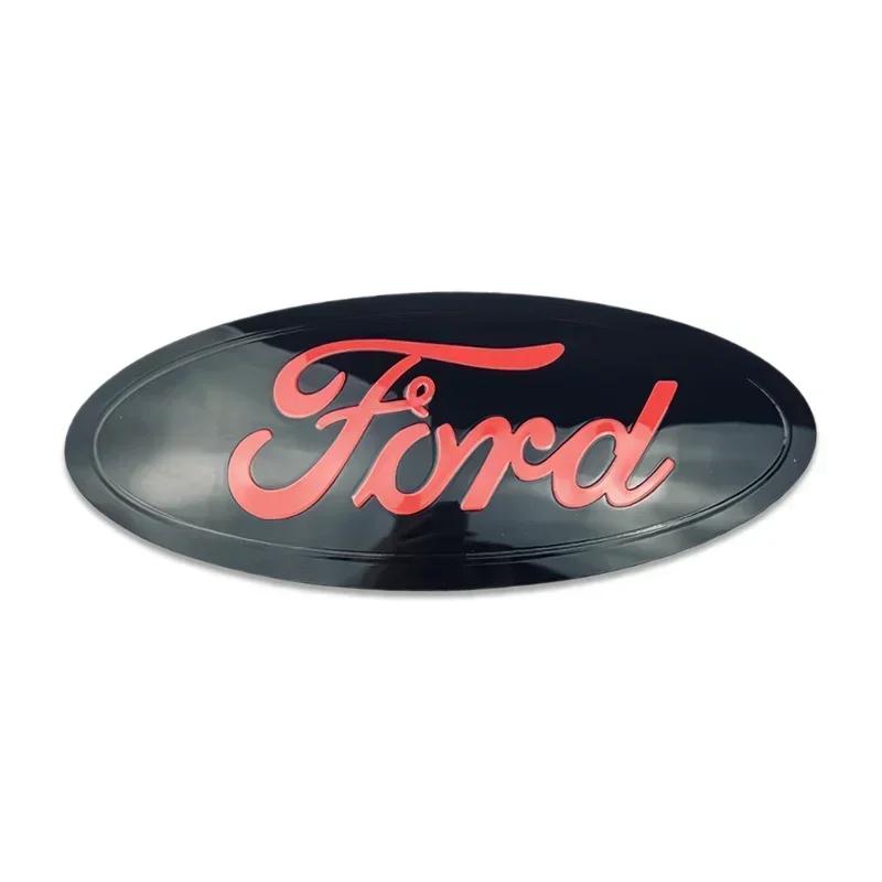 New 2026 Car Sticker Ford 2025 Hot 23.5cm Alloy Car Front Hood Emblem For Ford Explorer Edge Everest Ranger/T8 F150 After 2019 T