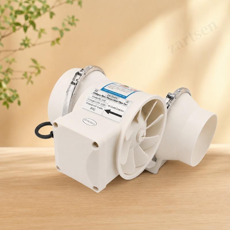 3/4/5/6 Inch Electric Exhaust Fan Silent Inline Pipe Duct Fan Extractor Air Ventilation Blower Kitchen Toilet Wall Booster