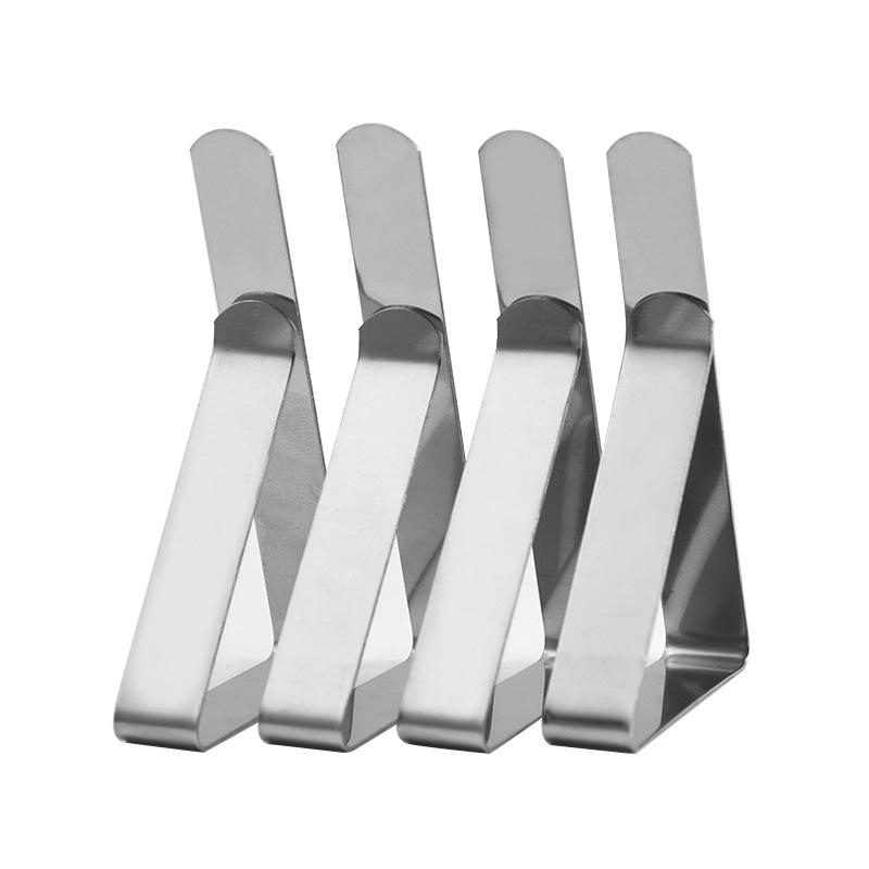Stainless Steel Anti-Slip Tablecloth Clips Non-slip Tables Cover Securing Clamps Clip Wedding Camping Promenade Table Cover Clip