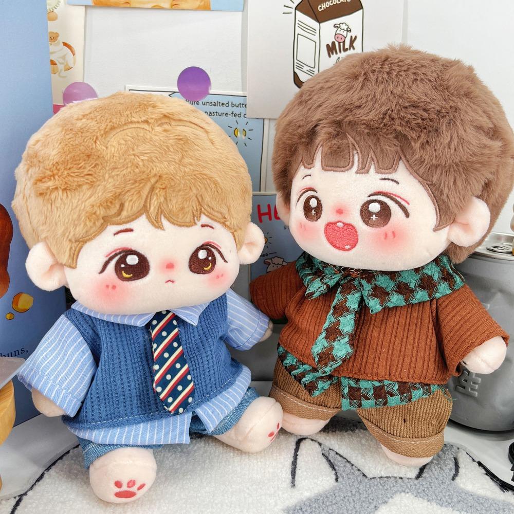 1 set School Uniform 20cm Cotton Doll Clothes Sweater Vest Plush Doll Clothes  Doll Accessories