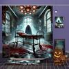 Halloween Ghost Costumes Pattern Bathroom Shower Curtain With 12  Hooks Home Bathroom Decor and Accessories