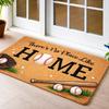 Baseball Theme Doormat Entrance Mat Sport Fan Decor Rug for Front Door Utility Indoor Outdoor Utility Mat 40x60cm