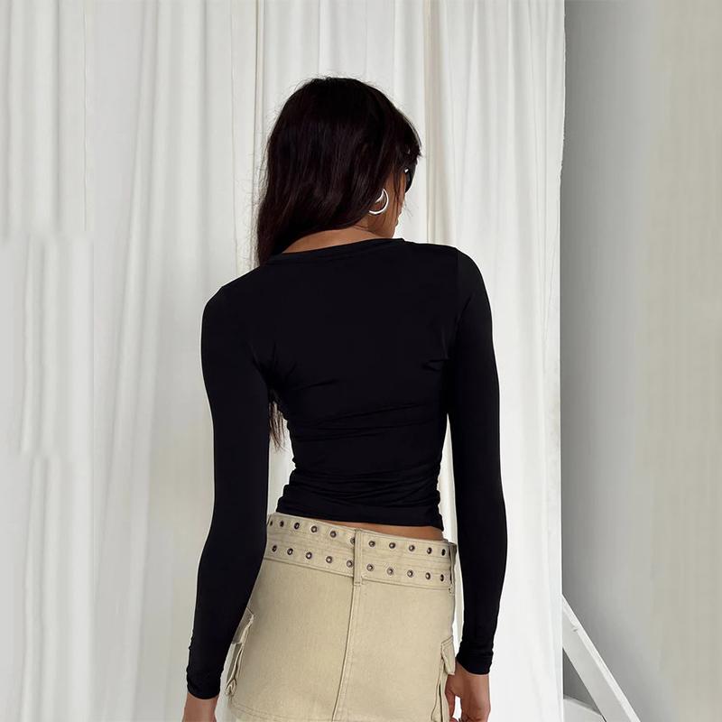 Tricouri casual cu mânecă lungă pentru femei, primăvară, toamnă, pline, pulovere, tricouri, cămăși, pentru femei, tricouri de bază, topuri