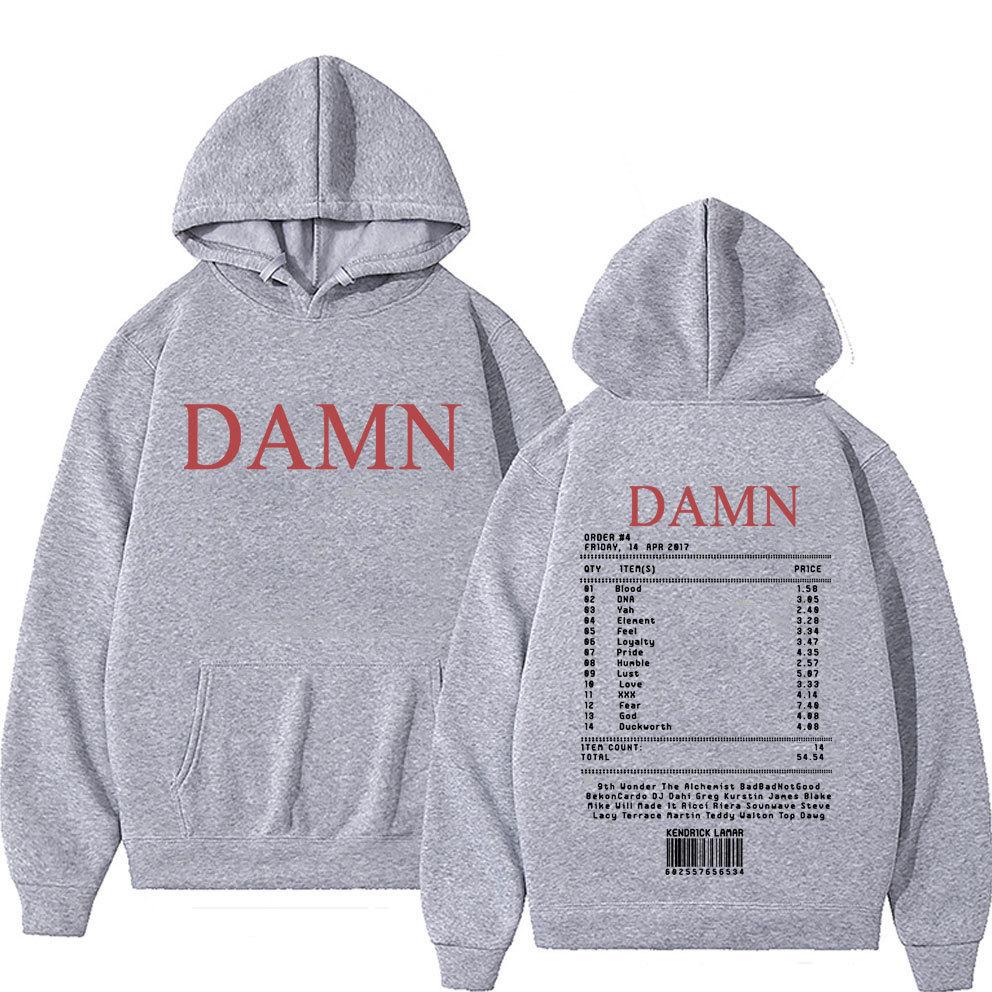 Rapp Kendrick Lamar Music Album Tracklist Print Hoodies