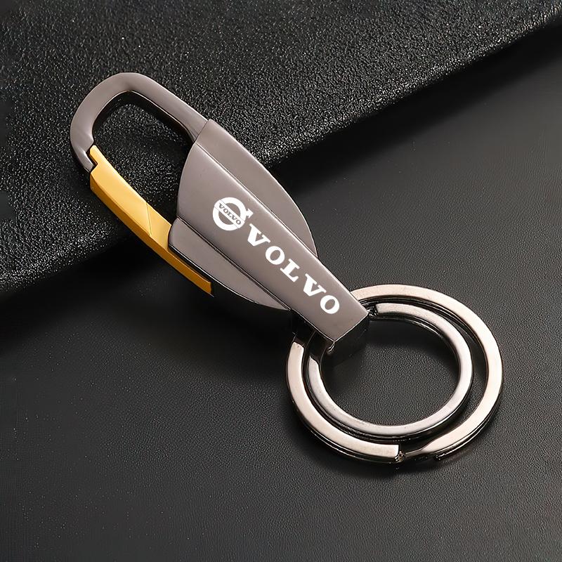 Zinc Alloy Car Key Chain Anti-Lost Keychain With KeyRing For Volvo Xc60 Xc90 V40 V60 S60 V50 V90 S80 C40 XC40 V70 XC70 C30 C70