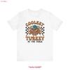 Thanksgiving Retro T Shirt Fall Coolest Turkey At The Table Fun Outfit Sweater Idea Vintage Slightly Designer Clothes