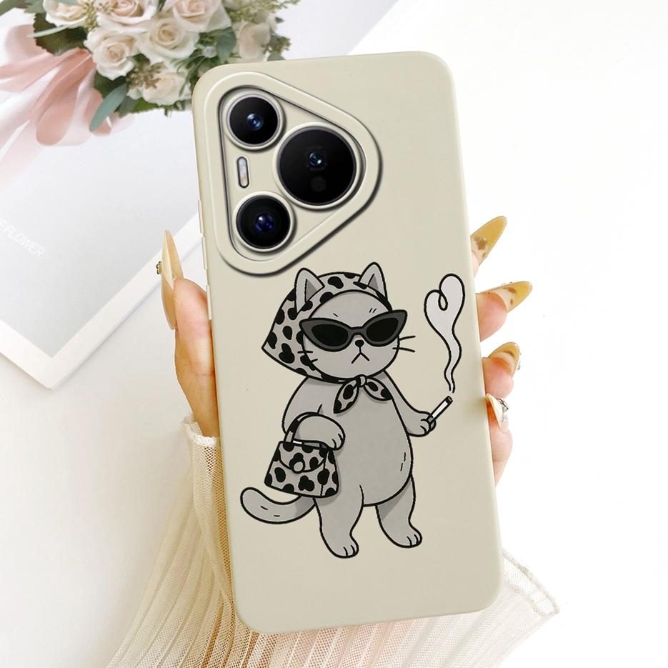 For Huawei Pura 70 Pro Case Pura70 Pro+ New Flowers Candy Painted Cover Soft Silicone Phone Case For Huawei Pura 70 Ultra Fundas