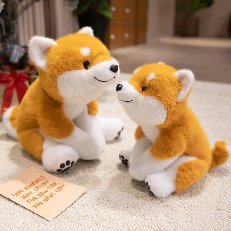 Cartoon Dog Plush Toy Stuffed Animal Akita Puppy Doll Soft Kawaii Shiba Inu Pet Pillow Toys for Children Birthday Christmas Gift