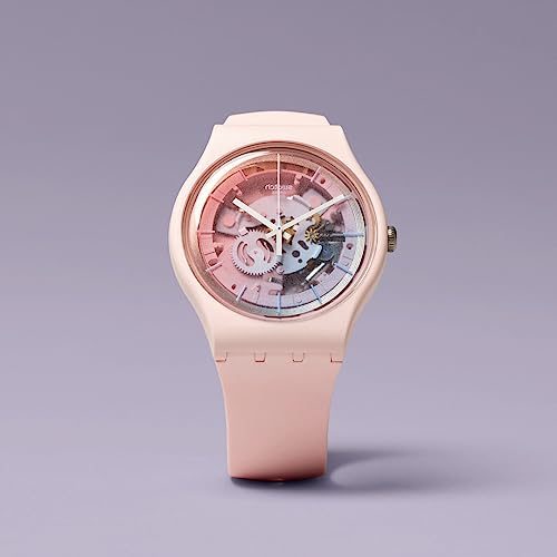 Swatch FLEETINGLY PINK PAY! SO32P103-5300 Pink Watch