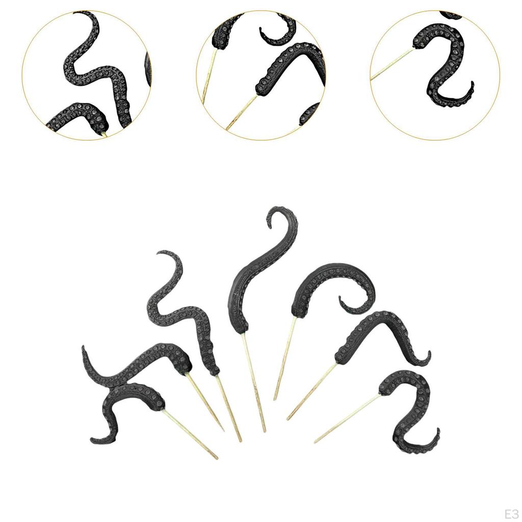 7-częściowa Roślina Macek Ośmiornicy, Ozdoby Dekoracyjne Pocztówkowe na Zewnątrz, Kreatywne Praktyczne