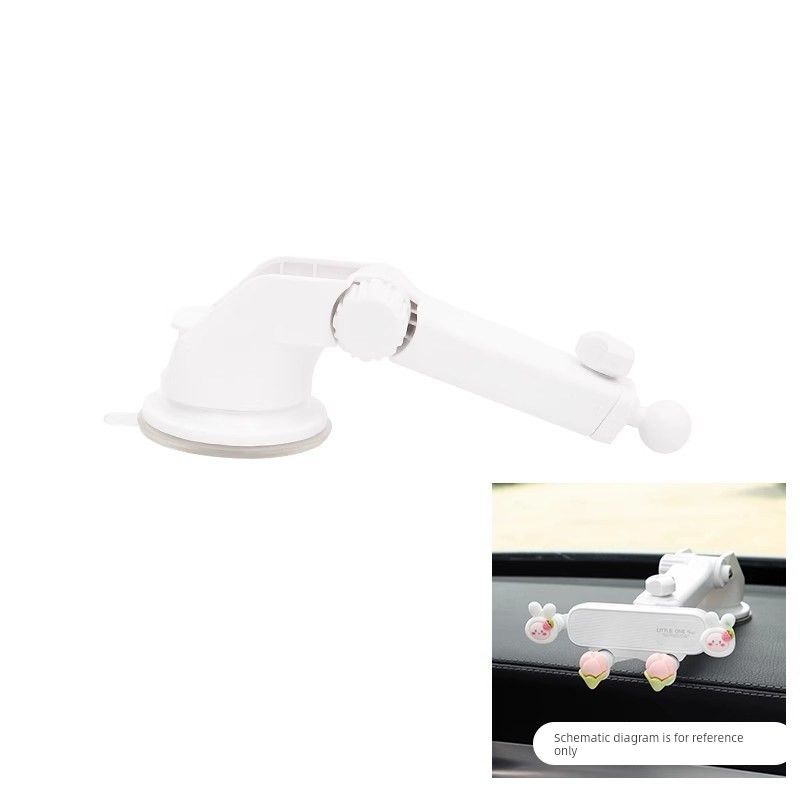 

Car Phone Holder Car Interior Air Outlet R Special Cute Car Support Navigation Universal Fixed 2023 New White Instrument Panel Base