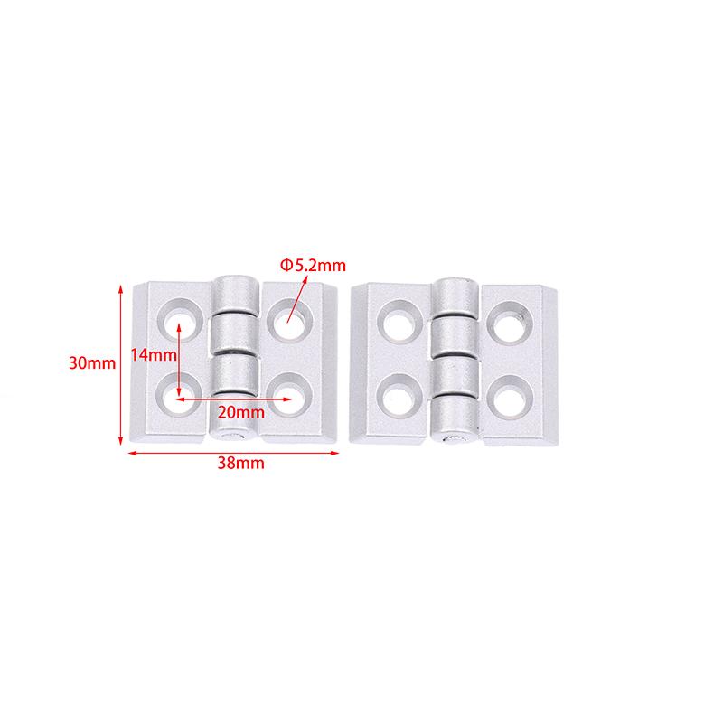 2Pcs Zinc Alloy Butt Window Hinges Connector For Hinge Door Hinge Connector  2020 3030 3040 4040