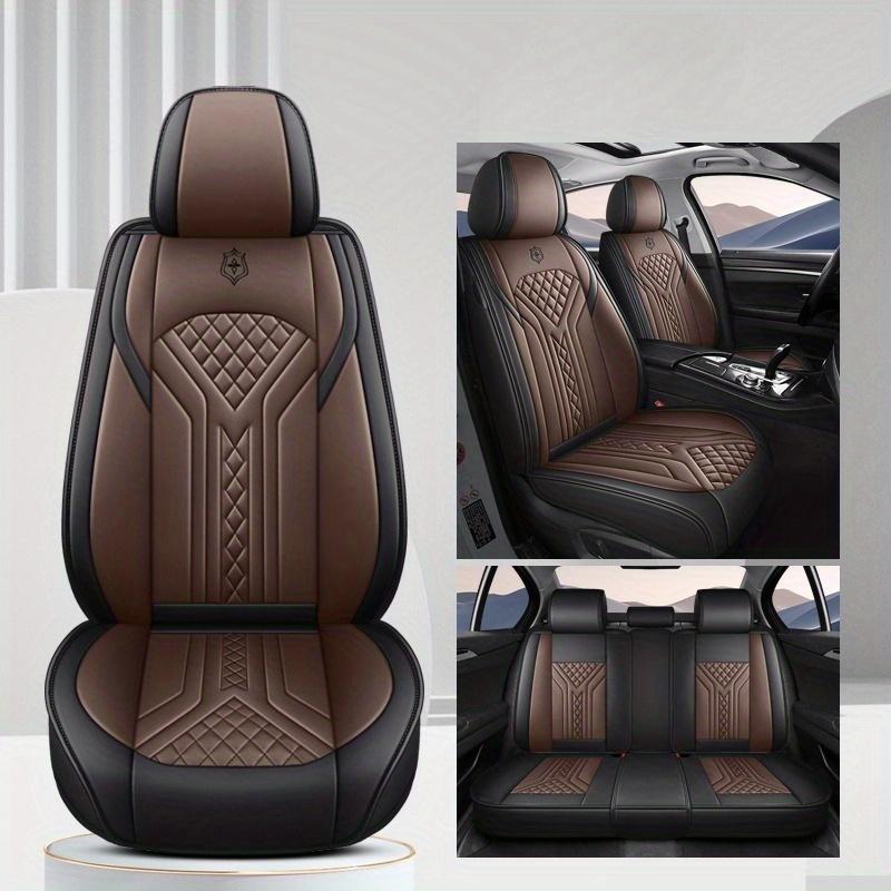 All-Season Universal Car Seat Cushion, Full-Coverage Car Seat Cover, Wear-Resistant Faux Leather Car Seat Cover, 5-Seater Car Cushion