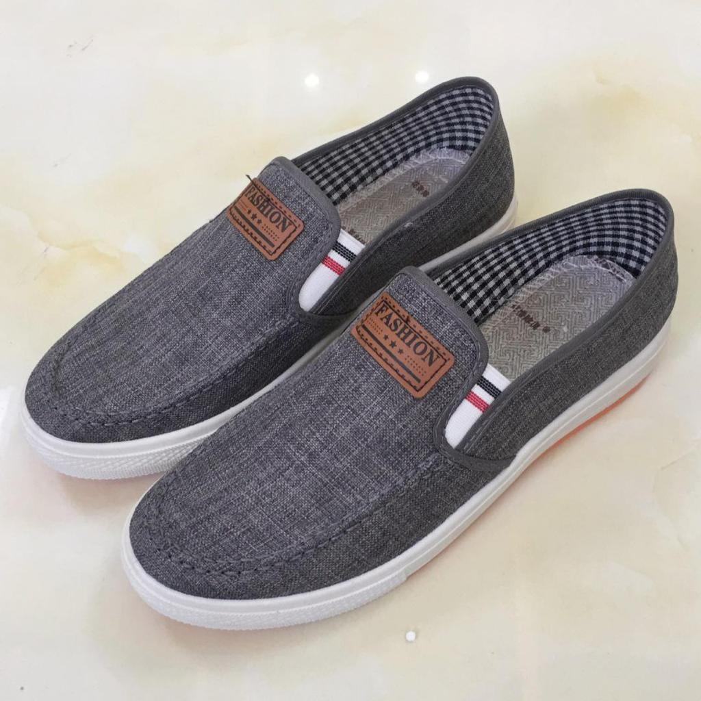 2025 Men's Slip-On Beijing Cloth Canvas Shoes - Casual, Breathable, Skate Style