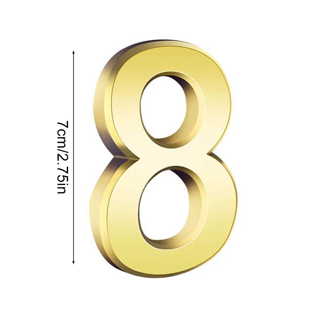 Hausnummern für Außen Haushalt ple Stil Exquisites Schild Exquisite Zahlenmarkierung Markierungszubehör für Hotel Haus Wohnung