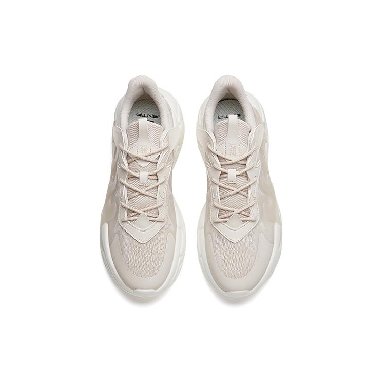 Anta Life Collection Fabric Cushioning Slip Resistant Abrasion Resistant Low top Casual Shoes Women's Beige 122238842S-3
