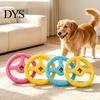 Engaging Puppy Fetch Games Dogs Floating Toy, Interactive Dog Toy with Bell, Steering High Elasticity Exercise Gear Wheel Shape, Water Pool