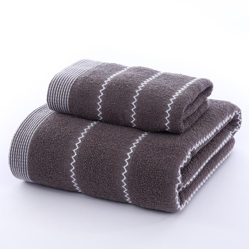 Water pattern jacquard 32 strands pure cotton towel bath towel set thickened absorbent couple adult towel set