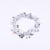 2Pcs Christmas Tree Pendant Wire Glitter Five-pointed Star Garland Home Decoration with Pull Flower Zipper Leaf
